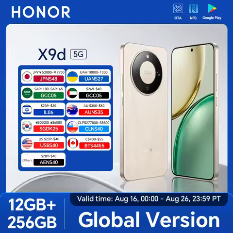 Global Version HONOR X9d 5G Smartphone 12GB+256/512GB 6.79'' 120Hz AMOLED Screen 108MP AI Main Camer