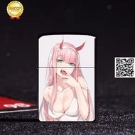 Hột quẹt Zippo sơn tĩnh điện nữ quỷ Darling Ohayo hentai trên tik tok Anime TẶNG túi nhun 1474 D