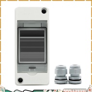 HT-2 IP65 Waterproof Distribution Breaker Box Panel Installation 2 WAY PC Outdoor Electrical MCB Sol