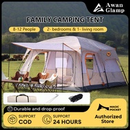 💥origin logo khemah unta Camel tent besar 8-12 Person Large Camping Tent Family Tent For outdoor