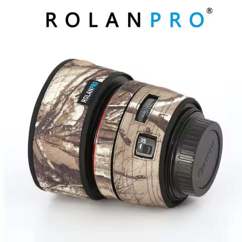 ROLANPRO Camera Lens Coat Camouflage for Canon EF 50mm f1.2L USM Lens Protective Sleeve for Canon SL