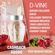 D vine D-vine collagen original 100 suplement kecantikan isi 60