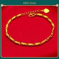 Emas 916 gelang wanita Cute Fish Bracelet for Ladies 24K Gold Plated Korean Gold 916 Bangkok Gold 18K Saudi Gold Elegant Glamour Fashion Jewelry Gifts for Women ASIXGOLD