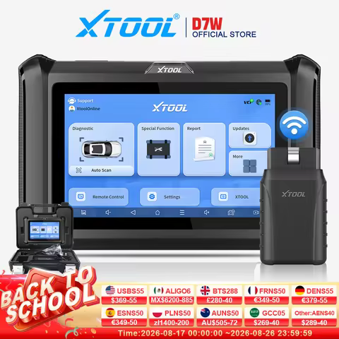 XTOOL D7W D7 BT Bluetooth Diagnostic Tool All System Car Automotive Scanner ECU Coding Bidirectional