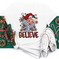 Hip Hop Santa Style Black Women's T-Shirt | Matching Gift Set for Sisters & Brothers