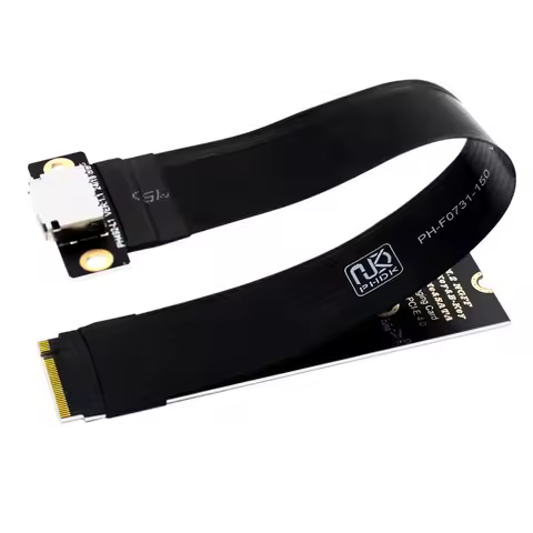 M.2 NVME to Oculink 4i Extension Cable for SSD Graphics Card M2 M Key to SFF-8612 Adapter PCIe 4.0 G