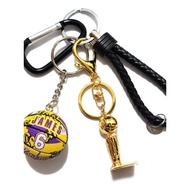 [FCS-SPORTS] Warriors Lakers Kobe Nash James Wade Everson Garrett Maddy Basketball Trophy Keychain F