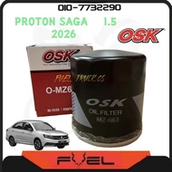 OSK PROTON SAGA G 1.5 2026 OIL FILTER NEW GEN MC3 PW914299 CLEANER MINYAK HITAM ENGINE O-MZ663