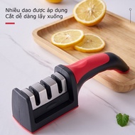 E6B Living C M89 multi-function knife sharpener, 3-level handheld knife sharpener with sturdy and co