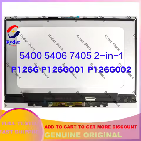 New 14-inches FHD For Dell Inspiron 5400 5406 7405 2-in-1 P126G P126G001 P126G002 Touch LCD Screen D