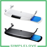 [Simple] Keyboard Tray under Desk, Sliding Keyboard Drawer for Typing, Keyboard Shelf Holder for Wor