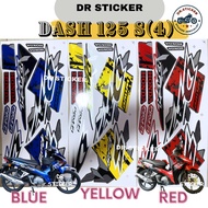 DASH125 S FI Stripe Stiker Sticker HONDA DASH 125S (4) 2018 FUEL INJECTION BODY COVERSET COVER SET K