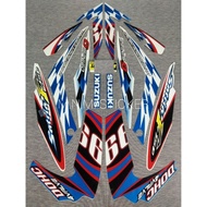 Raider 150 New Breed Decals/Sticker Blue White