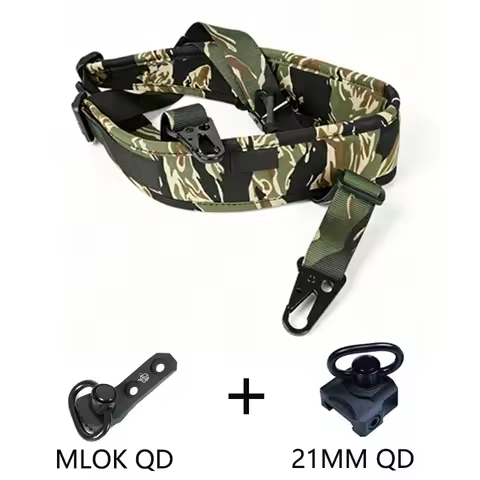 Tactical Adjustable 1/2 Point Crossbody Rope Nylon Rifle Shoulder Strap Outdoor Hunting AR15 Weapons