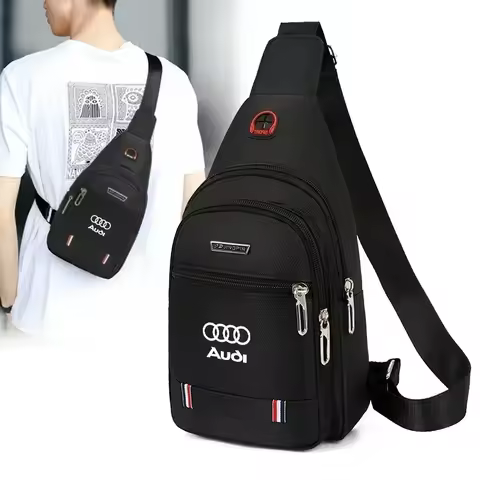 Leisure Car Small Backpack One-shoulder Messenger Bag Chest Bag For Audi Sline A3 A1 A4 B8 B7 A6 C7 