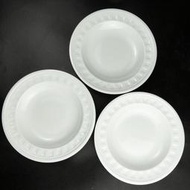 英國WEDGWOOD羅馬裙邊 陶瓷 餐盤 三件一組