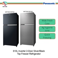 (SAVE 4.0) Panasonic NR-TZ601 2-Door Fridge 610L Inverter Top Freezer Refrigerator - NRTZ601BPSM NR-TZ601BPSM