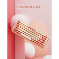 mechanical keyboard wireless keyboard BOW Punk Girl External Cute Wireless Keyboard