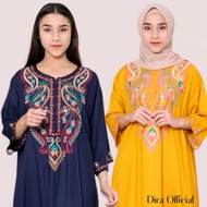 DIRA - Daster Bordir Jumbo Busui Kekinian Rayon Premium | Daster Jumbo | Daster Busui | Daster Kekin