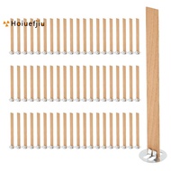 120Pcs Thick Wooden Candle Wicks, 5.1x0.5 Inch Natural Smokeless Wood Wicks for Candle Making