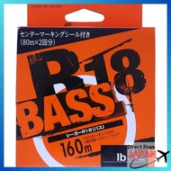 Seaguar R18 Bass 160m Fishing Line (12lb, 16lb, 3lb, 4lb, 5lb, 7lb, 8lb, 10lb, 20lb) Transparent/Cle