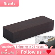 granty Fafeicy 4Pcs Ebony Lumber Block  12x4x2.5cm Wood Handle Blank Plate Solid Hardwood Timber for
