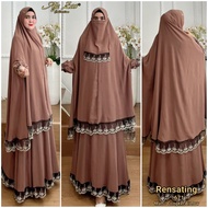 AJE ZAS - Jumbo Syar'i Lace Dress Code-RENSATING Matt Crinkel Airflow