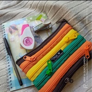 Unique colorful zipper wallet