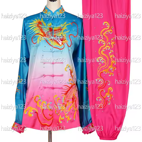 Embroidered Dragon Tai chi uniform Taiji Performing costume Kungfu clothes Wushu suit fo male female
