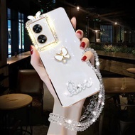 เคสสำหรับ Vivo โทรศัพท์ Y36 Y27 5G Y35 Y22S V25 Y01 Y02S Y16 Y15S T1X Y33S Y21 Y20 V23 5G V21 V20Pro Y17 Y12 Y15 Y11 Y12A Y12S กับเชือกยาว