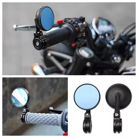 Aluminum Alloy 22mm Handlebar End Mirror Motorcycle Small Mirror Universal For Kymco downtown 300i A