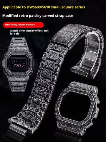 For Casio G-Shock 3299 DW5600 DW-5610 Bezel Frame mod kit GW-M5610 GMW-B5000 modified Paisley patter