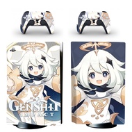 New style Genshin Impact PS5 Disc Skin Sticker Protector Decal Cover for PlayStation 5 Console &amp; Controller PS5 Disk Skin Sticker Vinyl new design