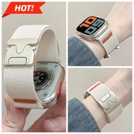 Breathable Nylon Strap, Woven Elastic Bracelet Compatible for Series 11 10 9 8 7 SE3 46mm 45mm 44mm 