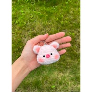 🐷 Pig keychain handmade crochet cute birthday gift ideas pink aesthetic