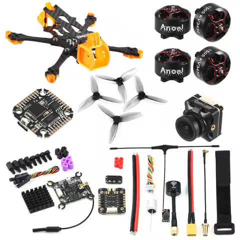 Uangel30 3inch Flower Fly FPV Kit 3inch Frame 1505 3450KV Motor F411 FC & 40A ESC Runcam Robin3 Came