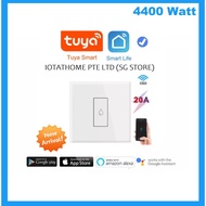 20A Smart WiFi Switch for Water Heater, Cooker Hood, Smart Home Automation, 1G 1W Switch,20A Current