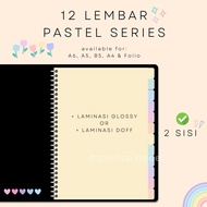 CUSTOM BINDER DIVIDER B5 BINDER BOOK MARKER | BINDER A5 | A6 BINDER | PASTEL SERIES