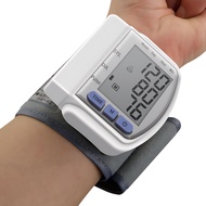 LED Wrist Blood Pressure Monitor BP Heart Rate Pulse Tonometer Automatic Contraction Tensiometer Hea
