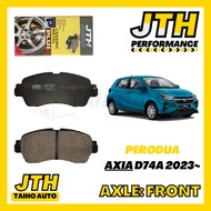 TAIHOAUTO JTH PERFORMANCE Front Brake Pad Perodua Axia 2023~ D74A Ceramic Disc Break Depan Brek Axia Baru New