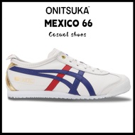 ON1TSUKA T1GER MEXICO 66 รองเท้าผู้ชายและผู้หญิงรองเท้าผ้าใบรองเท้าลำลอง D507L-0152 tiger