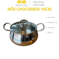 CHOCKMEN stainless steel pot 14cm, small pot, baby pot, high quality stainless steel pot, 316 stainl