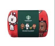 （全新現貨）STARBUCKS 星巴克 X LINE FRIENDS 限定冬日主題毛毯