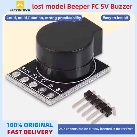 Matek Lost Model Beeper FC 5V Buzzer Active Buzzer BB sound out of control tracking alarm 1W program
