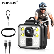 BOBLOV Wearable Action Camera With Head Strap 1080P Body Worn Camera IR Night Vision Video Recorder 