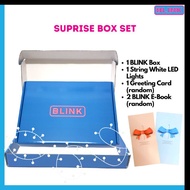 BLINK BOX SUPRISE SET BOX LED LIGHT BOX EXCLUSIVE KOTAK HADIAH BUKU BLINK BLUE BOX GIFT BOX KOTAK HA