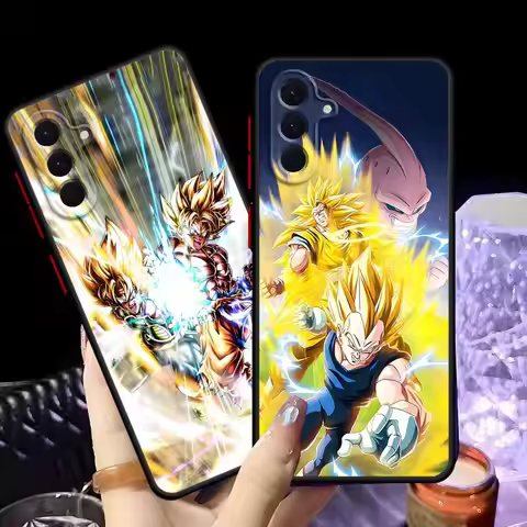 Dragon Ball Yellow Goku Back Phone Cover Case for Samsung Galaxy A53 A52 A56 A24 A25 A26 A73 A21s A2