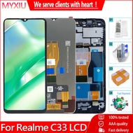 6.5" For Realme C33 RMX3624 LCD Display Touch Screen With Frame Assembly Digitizer Replacement Parts