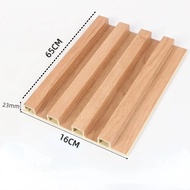 ยกลัง 50ชิ้น ระแนงไม้เทียม ไม้ระแนง 65CMเทียมติดผนัง แผ่น wpc ระแนงติดผนัง