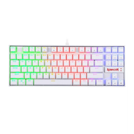 REDRAGON KUMARA K552 TKL WIRED MECHNICAL KEYBOARD RGB WHITE RED SWITCH